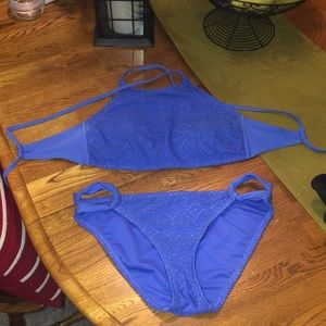 Bikini- halter style top. gently worn couple times